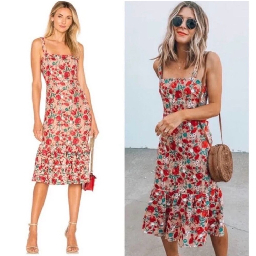 Lovers + Friends Under The Stars Midi Dress M
